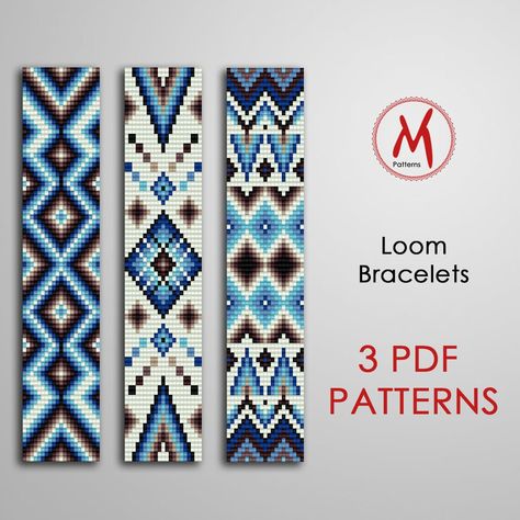 Loom Beading Patterns Free, Loom Bead Patterns, Patterns For Bracelets, Bead Loom Kits, Indian Beadwork, Native Beading Patterns, Bead Loom Designs, Loom Jewelry, Bead Loom Pattern