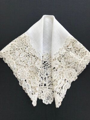 Antique Lace Handkerchiefs & Fans — Sheelin Lace Lace Handkerchief, Dresser Sets, Pretty Stuff, Antique Lace, Fan, Lace, Blue, Clothes