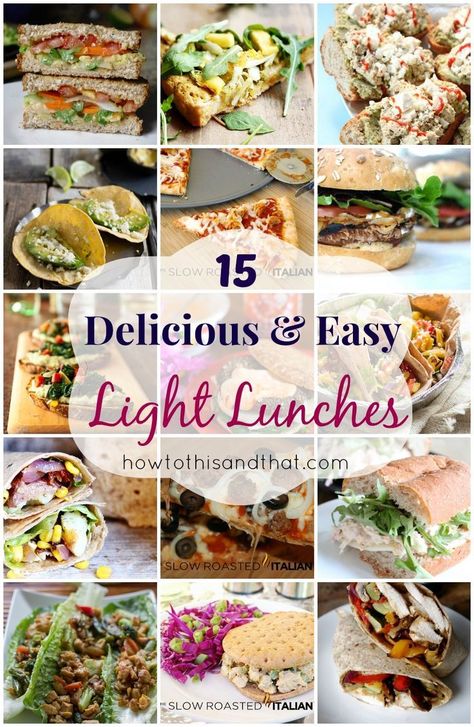 OUR FAVORITE LIGHT LUNCHES!  #healthy #delish #newyears #lunch #recipes Light Lunch Ideas, Light Lunch Recipes, Healty Lunches, Lunches Healthy, Luncheon Menu, Light Lunches, Italian Lunch, Date Night Recipes, Recipes Lunch