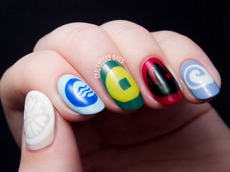 Avatar Nation Flags by @chalkboardnails #31dc2014 Chalkboard Nails, Kids Nail Designs, Jelly Sandwich, National Flags, Anime Nails, Cute Acrylic Nail Designs, Basic Nails, Nails For Kids, Jelly Nails