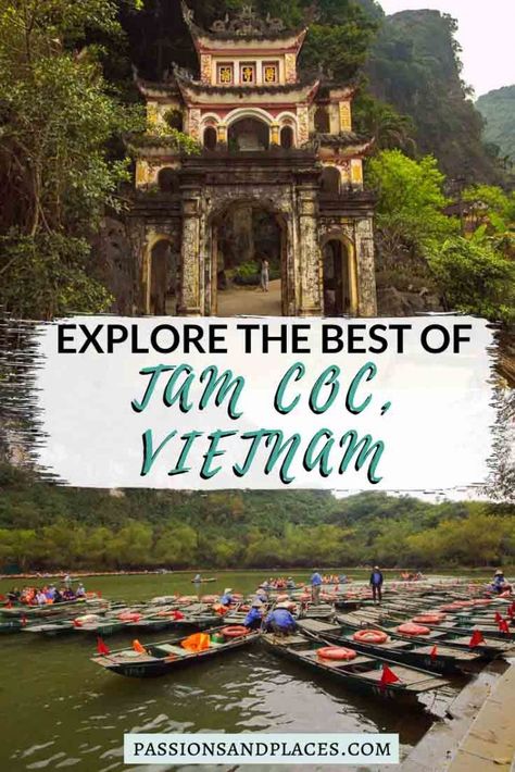 The area around Ninh Binh and Tam Coc, Vietnam, is often called “Halong Bay on Land,” and with good reason. The scenery is breathtaking, and the countryside is perfect for a bike ride. Don’t miss Bich Dong pagoda or the boat tours at Trang An grotto either. Many tourists just take a Tam Coc day trip from Hanoi, but it’s well worth sticking around a bit longer. #tamcoc #ninhbinh #vietnam Beautiful Vietnam, Northern Vietnam, Vietnam Voyage, Travel Vietnam, Vietnam Travel Guide, Visit Vietnam, Argentina Travel, Boat Trip, Halong Bay