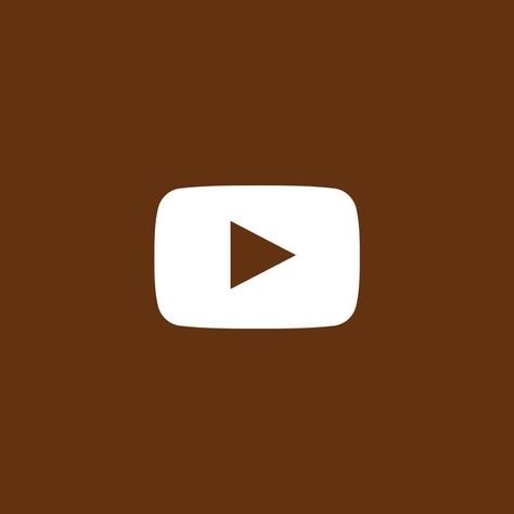 Brown Aesthetic Youtube Icon, Brown Youtube Icon, Fall Homescreen, Aesthetic Apps, App Wallpaper, Brown Icons, Facebook Icon, Youtube Icon, Graphic Icons