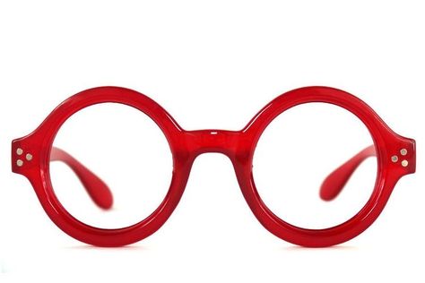 Trendy Specs, Red Round Glasses, Circle Glasses Frames, Glasses Fashion Eyewear, Circle Glasses, Red Eyeglasses, Funky Glasses, Round Eyewear, Glasses Fashion Women