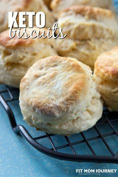 Comidas Keto, Keto Biscuits, Postre Keto, Low Carb Snack, Keto Recipes Dinner, Low Carb Bread, Keto Cookies, Low Carb Breakfast, Idee Pasto Sano