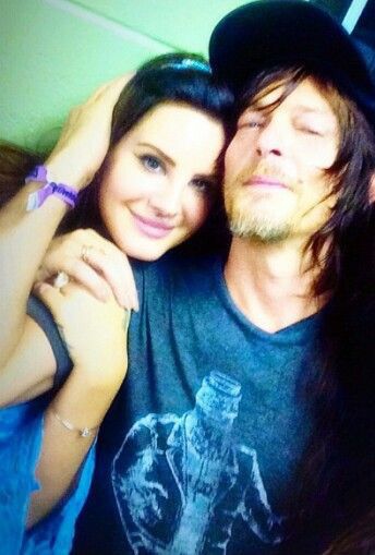 NORMAN REEDUS AND LANA DEL REY SQUEEEEE Elizabeth Grant, Brooklyn Baby, Lana Del Ray, Rick Grimes, Daryl Dixon, Norman Reedus, Lana Del Rey, Just In Case, Rap