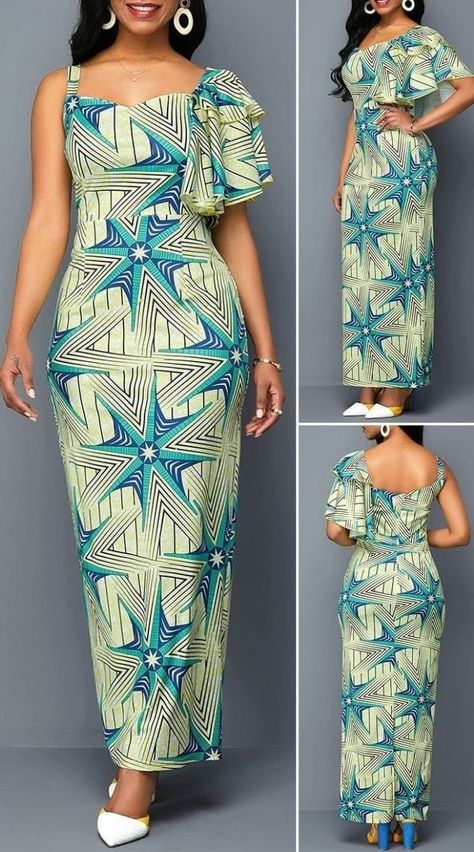 African Mermaid, Ankara Dress Styles, African Shirts For Men, Ankara Gown Styles, Dinner Dress Classy, African Wedding Dress, Ankara Dresses, Baby Dedication, Flair Dress