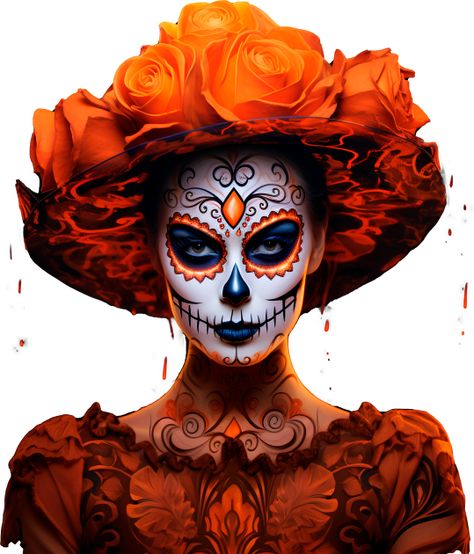 The Catrina, an iconic figure in Mexico's Day of the Dead celebration, seamlessly blends beauty and mystery in this ancient festivity. With her skull makeup and elegant attire, Catrina serves as a reminder of the transient nature of life and the significance of honoring departed loved ones. The Day of the Dead is a vibrant and emotionally charged event, where altars adorned with offerings, marigold flowers, and the traditional "pan de muerto" are erected. Parades, music, and dance complete this Glam Day Of The Dead Makeup, Skull Photography, Night Of The Dead, Catrina Costume, Day Of The Dead Makeup, Day Of The Dead Celebration, Colorful Portrait Photography, Day Of The Dead Mask, Halloween Makeup Sugar Skull