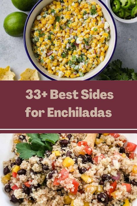 Salad With Enchiladas, What To Serve With Enchiladas Dinners, Enchilada Dinner Sides, What To Serve With Chicken Enchiladas, Sides With Enchiladas, What To Serve With Enchiladas, Side For Enchiladas, Sides For Enchiladas Dinners, Enchilada Side Dishes