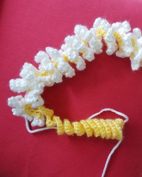 Plumeria Lei Crochet Pattern - Once Upon a Cheerio Hawaii Crochet Patterns, Crochet Lei Pattern Free, Crochet Lei, Yarn Lei, Plumeria Lei, Graduation Leis Diy, Hawaiian Crafts, Boots Pattern, Diy Gifts To Sell