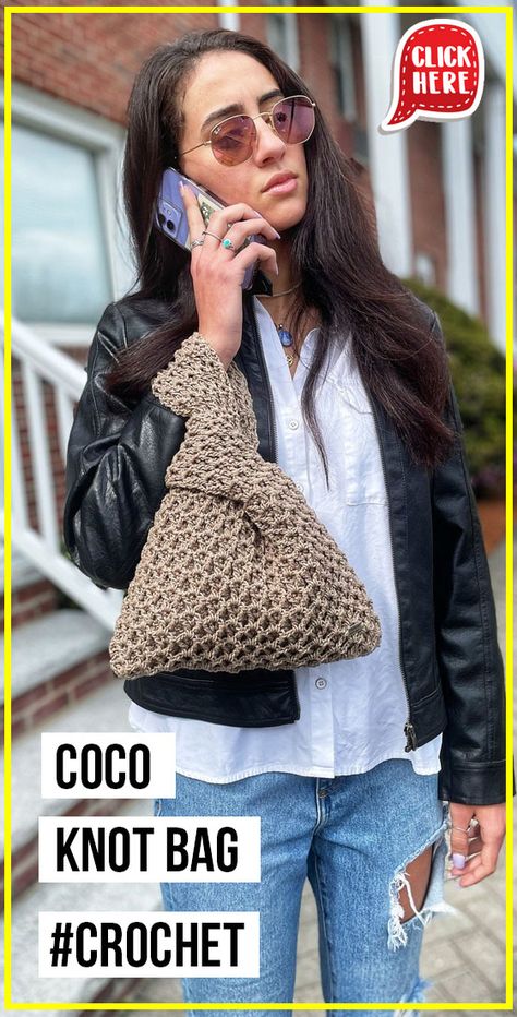 Raffia Knot Bag Crochet Pattern, Japanese Crochet Bag Free Pattern, Crochet Crossover Bag, Small Bag Crochet Pattern, Crochet Knot Bag Pattern, Crochet Japanese Knot Bag Pattern Free, Crochet Small Bag Pattern Free, Easy Crochet Purse Pattern Free, Crochet Bag Pattern Free Easy Handbags