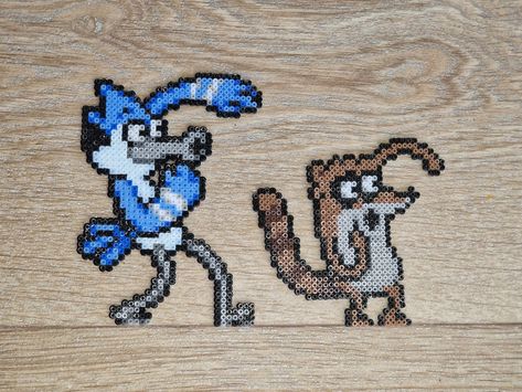 Cuphead Perler Beads, Easy Perler Beads Ideas, Perler Crafts, Beads Designs, Beads Ideas, Bojack Horseman, Perler Beads Designs, Fuse Beads, Perler Bead Patterns