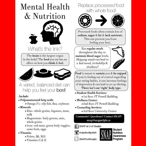 Mental Health & Nutrition Nutrition And Mental Health, Health Nutrition, Student Life, Processed Food, Cottage Cheese, Health And Nutrition, Whole Food Recipes, Nutrition, Cottage