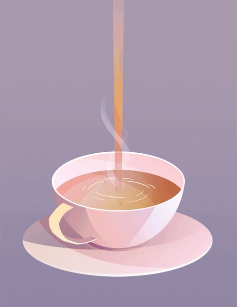 TEA TIME Animated Gifs on Behance Coffee Gifs, Tea Gif, Books And Tea, Tea Illustration, Venom Art, Coffee Gif, Coffee Illustration, Low Life, Motion Graphics Design