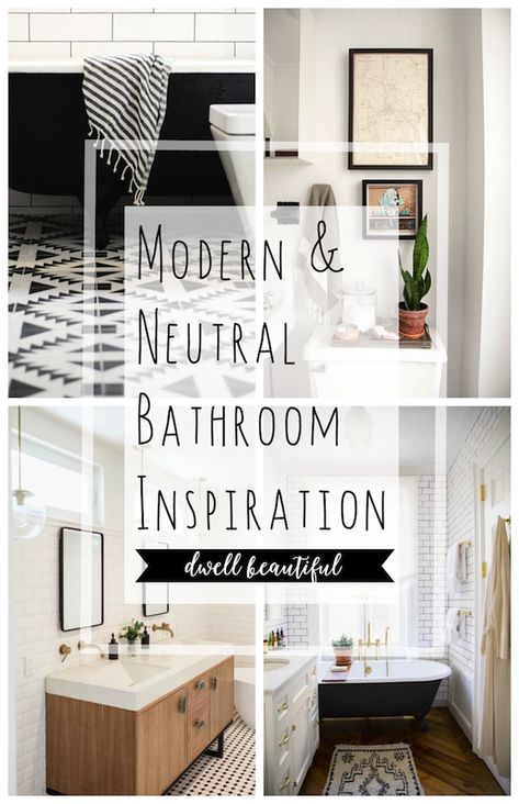 Neutral Master Bathroom Inspiration Bathroom With Plants, Bathroom Plants Decor, Plants Bathroom, Modern Bohemian Bedroom, Mold In Bathroom, Simple Bathroom Decor, Walk In Shower Designs, Neutral Bathroom, Scandinavian Bathroom