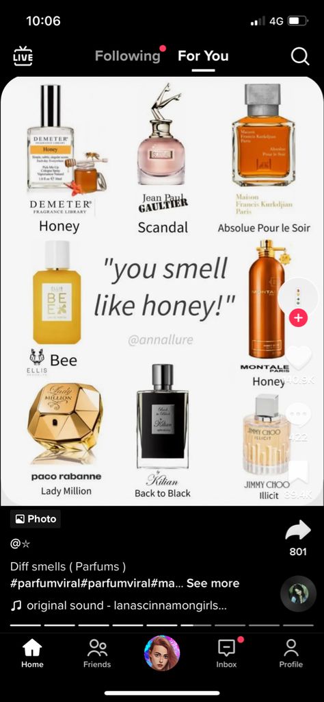 Smell Like Honey, Honey Perfume, Good Girl Perfume, Demeter Fragrance, Fragrance Library, Perfume Reviews, Body Hacks, Viral Trend, Paco Rabanne