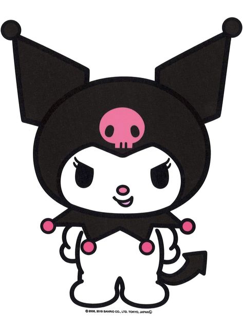 Kuromi Sanrio Icon, Kuromi Svg, Black Hello Kitty, Cute Pumpkin Carving, Hello Kitty Colouring Pages, Kuromi Sanrio, 1st Birthday Girl Decorations, Hello Kitty Kuromi, Hello Kitty Crafts