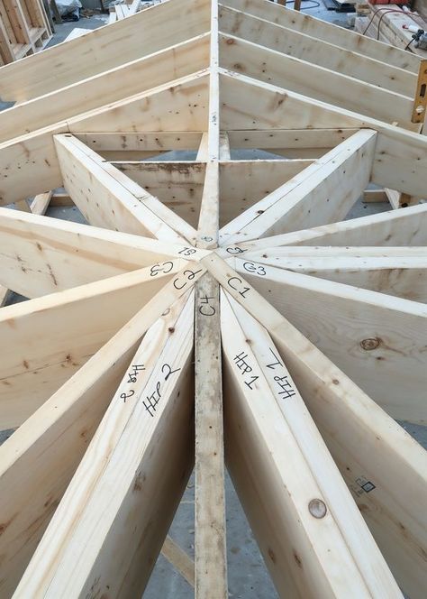 Wood Contruction Timber Frame Construction Detail, Joinery Projects, New House Construction, Cabin Building, Timber Frame Porch, Art Engineering, Timber Frame Joinery, Barn House Kits, Roof Truss Design