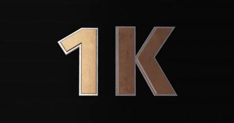 1K, 1000. 3D Promotion Intro. Gold Text Logo #AD ,#Intro#Promotion#Text#Logo 1k Logo, Animation Tips, Effects Animation, Gold Text, Birthday Template, Text Logo, Stock Video, Promotion, ? Logo