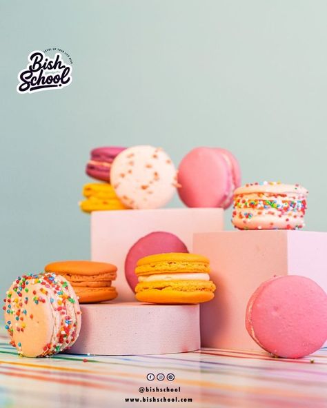 an images created by the bish school team for a sweet treats business Macaron Photography, Laura Ingalls Wilder, Laura Ingalls, Creating Content, Colour Combo, French Macarons, Online Ordering, Simple Things, Cake Inspiration