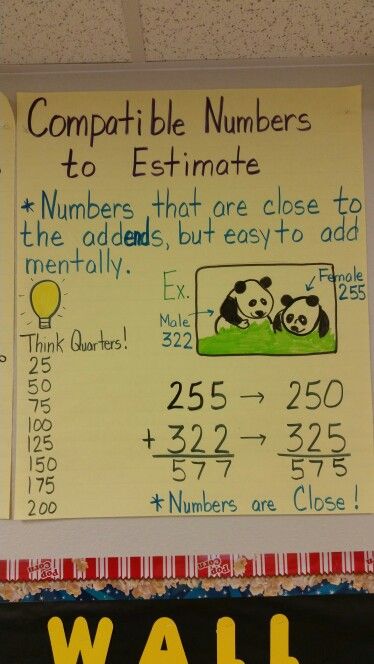 Compatible numbers for estimating sums Estimating Sums And Differences, Compatible Numbers, Math Sort, Elementary Math Classroom, Math Operations, Math Charts, Math Anchor Charts, Upper Elementary Math, Math Work