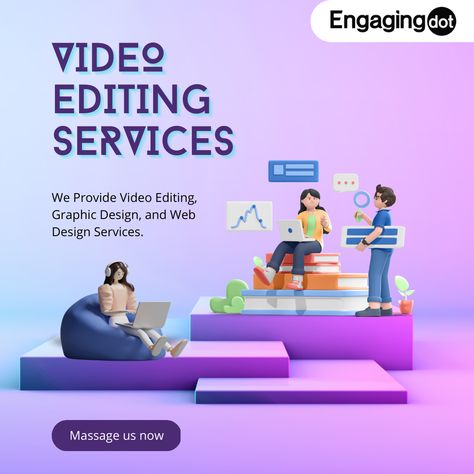 Get High-Quality Video Editing Services, Graphic Design, and Web Design Services with VIP Support Plus Client satisfaction guarantee 😉 Message Now Video Editing Poster Design, Video Editing Services Poster, Software Quotes, Animation Poster, Writing Voice, Video Editing Services, Web Design Quotes, Digital Marketing Quotes, Service Quotes