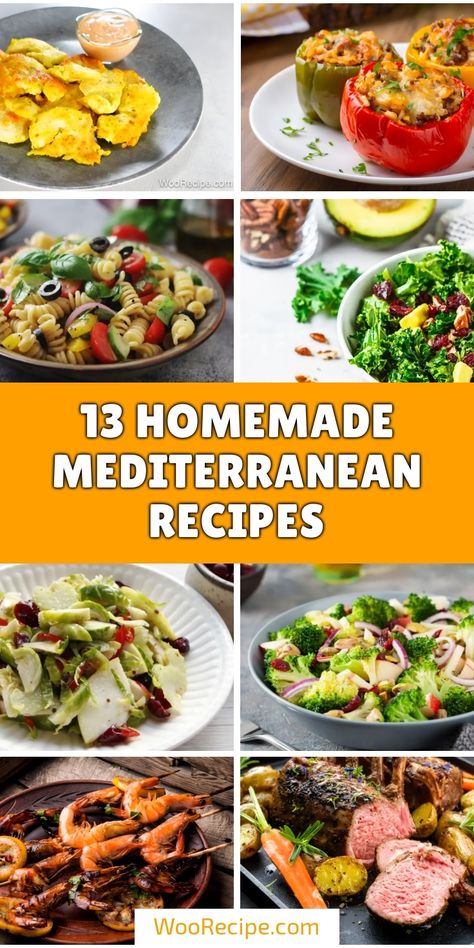 Dive into the vibrant flavors of the Mediterranean with these 13 homemade recipes! From colorful stuffed peppers to refreshing salads and savory seafood, this collection showcases the best of Mediterranean cuisine. Join me as I explore delicious dishes that are not only healthy but also simple to prepare. Perfect for any occasion, these recipes will transport your taste buds to sun-kissed shores with every bite. Let's get cooking! The Mediterranean Dish.com, Mediterranean Diet Easy Recipes, Mediterranean Dishes Healthy, Medatrainian Recipes, Quick Mediterranean Meals, Simple Mediterranean Recipes, Meditterean Recipes, Mediterranean Diet Recipes For Beginners, Mediterranean Seafood