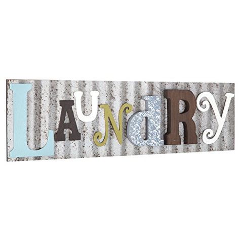 Laundry Galvanized Metal Colorful Wooden Letters Wall Decor Laundry Room Wash Room Sign Rustic and Unique Diy Laundry Room Decor, Galvanized Wall Decor, Galvanized Wall, Letters Decor, Letters Wall Decor, Galvanized Metal Wall, Laundry Room Colors, Galvanized Decor, Rustic Metal Decor