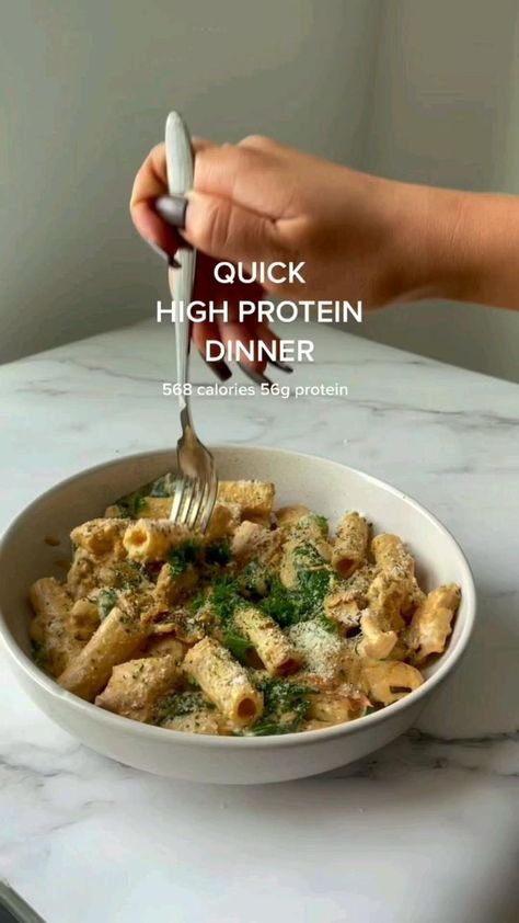 High Protein Pasta, Plats Healthy, Protein Dinner, Protein Pasta, Pasti Sani, Salad Pasta, Easy Healthy Meal Prep, Idee Pasto, Healthy Lifestyle Food