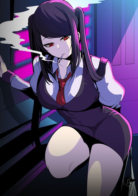 Cyberpunk Bartender Action, Jill Stingray, Cyberpunk Bartender, Va 11 Hall A, Hair Red, Cute Anime Profile Pictures, Free Anime, Red Eyes, Cute Anime Pics