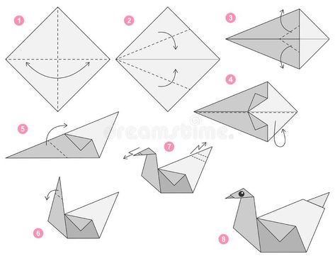 Origami Swan Step By Step, Swan Flying, Swan Origami, Origami Art Step By Step, Origami For Kids, Trumpeter Swan, Flying In The Sky, Origami Swan, Artwork Landscape