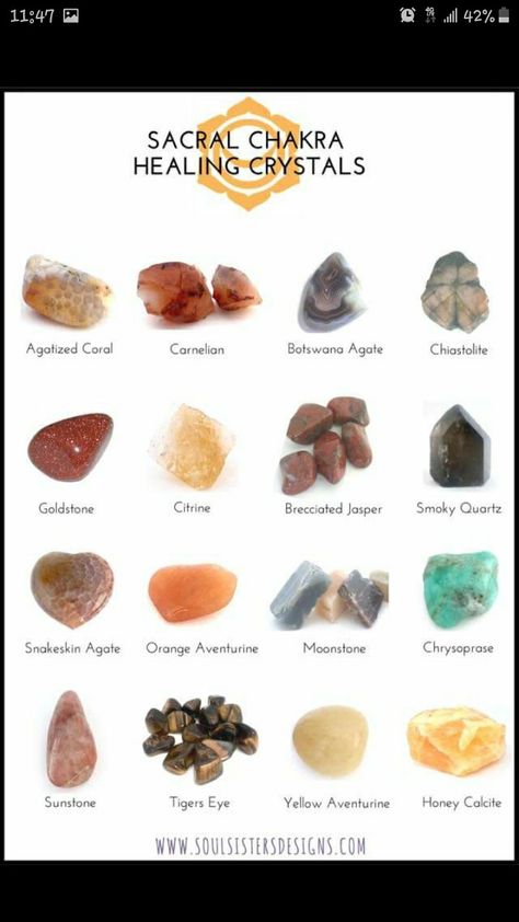 Sacral Chakra Healing Crystals, Sacral Chakra Healing, Root Chakra Healing, Honey Calcite, Chakra Healing Crystals, Spiritual Crystals, Types Of Crystals, Crystal Therapy, Healing Crystal Jewelry