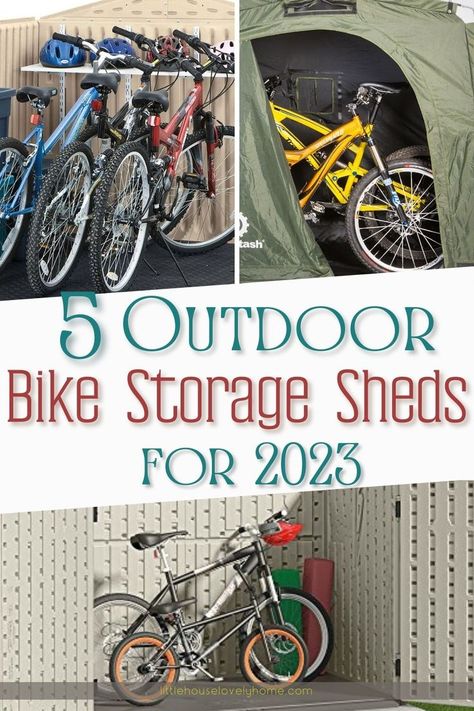 The article "5 Outdoor Bike Storage Sheds for 2023" introduces readers to some of the best outdoor bike storage solutions available on the market. From sturdy and secure sheds to stylish and compact options, this article has it all. Click to see more and follow us for more ideas on how to enhance your outdoor living space. Outdoor Bicycle Storage, Kids Bike Storage, Bike Storage Shed, Bicycle Storage Shed, Outdoor Bike Storage, Bike Storage Solutions, Cheap Organization, Small Sheds, Outdoor Biking