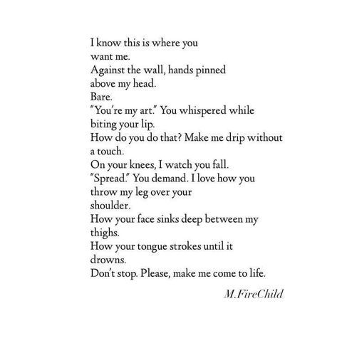 He Said Its All In Your Head, The Things I Would Do To You, What Do You See In Me, Do You Think Of Me, How To Say I Miss You Without Saying It, Saying I Love You Without Saying It, Do You Like Me, Head Between Your Thighs, Do You Miss Me