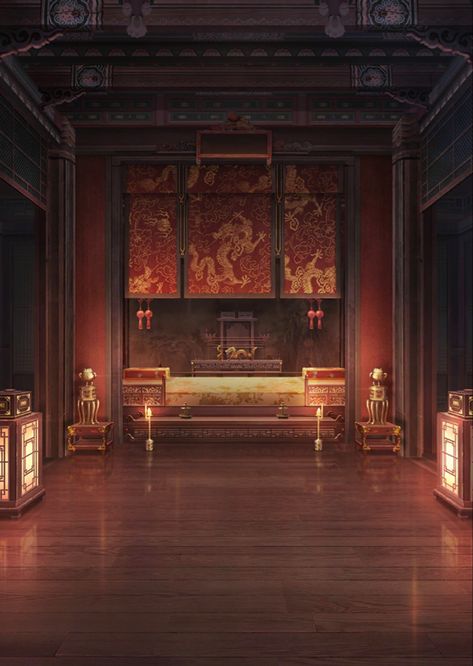 Ancient Chinese Temple, Animated Scenery, Wannabe Challenge, Chinese Tea Room, Zombie Cat, Chinese Temple, Castles Interior, Building Concept, Throne Room