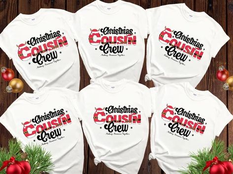 Christmas Cousins Crew Shirts, Matching Family Reunion Making Memories T Shirt, Funny Xmas Group Tee, Holiday Season Toddler and Youth Tees - Etsy Holiday Tees, Cousin Crew, Funny Xmas, Family Moments, Crafts Beautiful, Crew Shirt, Making Memories, Branded Shirts, T Shirt Funny