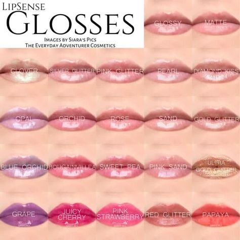 Lipsense Gloss Colors, Lipsense Lip Colors, Lipsense Gloss, Colors 2023, Senegence Makeup, Glitter Images, Senegence Lipsense, Lipsense Colors, Blue Orchids