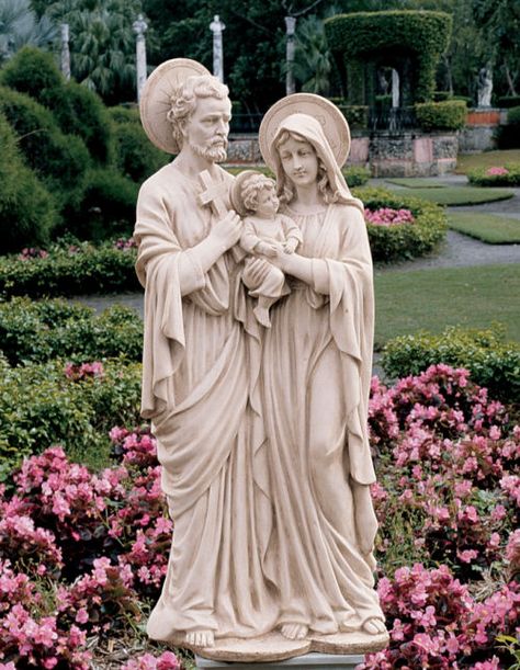 Italian Grotto, Christian Sculpture, Marian Garden, Mary Garden, Mary Jesus Mother, Spiritual Garden, Garden Statuary, Family Sculpture, Tattoo Plant