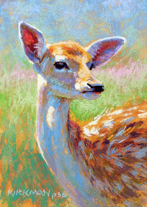 Impressionism Drawing, Oil Pastel Crayons, Animals Safari, Pastel Crayons, Oil Pastel Paintings, Deer Art, Book Illustration Art, Oil Pastel Art, Oil Pastel Drawings