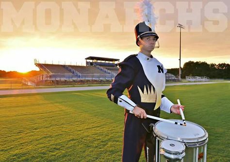 Marching band senior. Marching Band Senior Photos, Marching Band Pictures, Band Senior Pictures, Media Portfolio, High School Pictures, Circus Outfits, Student Photo, Senior Ideas, Male Senior Pictures