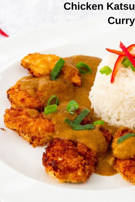 Chicken Katsu Curry Chicken Katsu Curry Recipe, Katsu Curry Sauce, Katsu Curry Recipe, Katsu Curry Recipes, Healthy Curry Recipe, Chicken Katsu Curry, Katsu Curry, Healty Dinner, Chicken Katsu