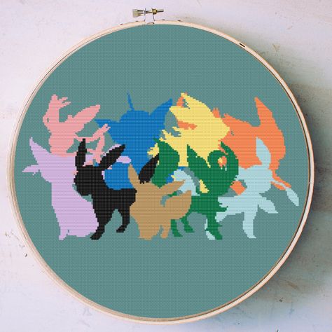 Excited to share the latest addition to my #etsy shop: Simple Eevee Evolution, Pokemon evolution Cross Stitch Pattern https://etsy.me/3O85KUo #crossstitch #sylveon #espeon #glaceon #flareon #umbreon #leafeon #jolteon #vaporeon Squirtle Cross Stitch, Cross Stitch Birthday, Evolution Pokemon, Pokemon Cross Stitch Patterns, Eevee Evolution, Mew And Mewtwo, Pokemon Cross Stitch, Stitch Birthday, Pokemon Pattern