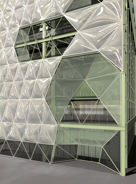 Etfe Facade, Etfe Architecture, Cloud Building, Plastic Cladding, Concrete Formwork, Architecture Drawing Presentation, Architecture Wallpaper, Photo Texture, Architecture Design Concept