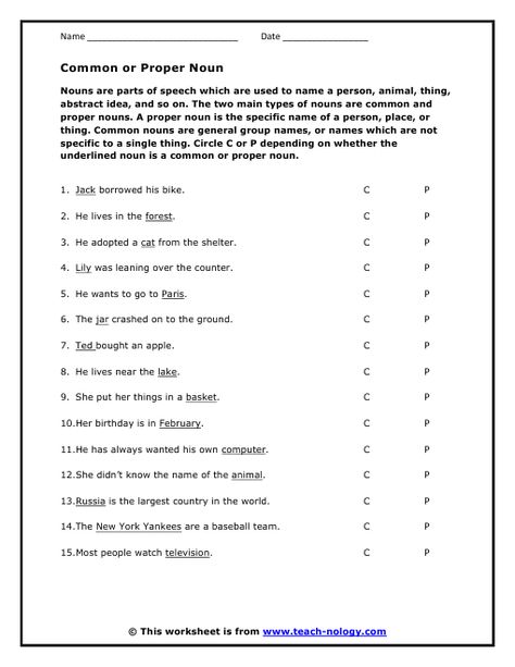 Image result for noun worksheets Common Vs Proper Nouns, Pronoun Worksheet, Common Nouns Worksheet, Proper And Common Nouns, Worksheet 3rd Grade, Nouns Lesson, Common Noun, Proper Nouns Worksheet, Common And Proper Nouns