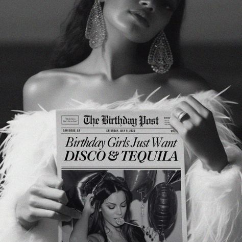 Mob Wife Photoshoot, Vintage Birthday Photoshoot, Lash Photoshoot, 21 Photoshoot, 30th Photoshoot, Newspaper Photoshoot, 30th Birthday Photoshoot, 27 Birthday, Birthday Newspaper