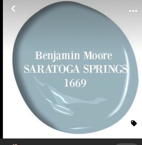 Saratoga Springs, Benjamin Moore, Decorative Plates, Tableware