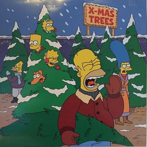 The Simpsons Christmas, Simpsons Christmas, Simpsons Art, Christmas Collage, Christmas Phone Wallpaper, Cute Christmas Wallpaper, Christmas Time Is Here, Christmas Feeling, Wallpaper Iphone Christmas