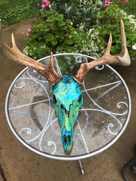 Deer Skull, Deer Skulls, Turquoise Necklace, Dip, Deer, Turquoise