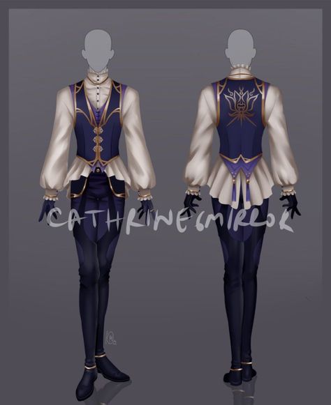 Prince Clothes Drawing, Fantasy Prince Outfit, Male Fantasy Clothing Design, Male Fantasy Clothing, Closed Outfit, Draw Your Oc, Prince Clothes, Clothing Sketches, Male Clothing