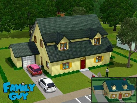 Family Guy House, Family Guys, House Plan Gallery, Practical Magic, The Sims Resource, Sims Resource, Sims 3, Unique Decor, The Sims