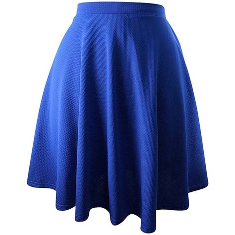 Royal Blue Flared Ponte Knit Skater Skirt ($25) ❤ liked on Polyvore featuring skirts, blue, bottoms, knee length a line skirt, long flared skirt, a-line skirts, skater skirts and blue pleated skirt Knee Length Circle Skirt, Blue Skater Skirt, Royal Blue Skirts, Flared Skater Skirt, Blue Pleated Skirt, Royal Blue Shorts, Mini Skater Skirt, Skirt Knee Length, Linnet